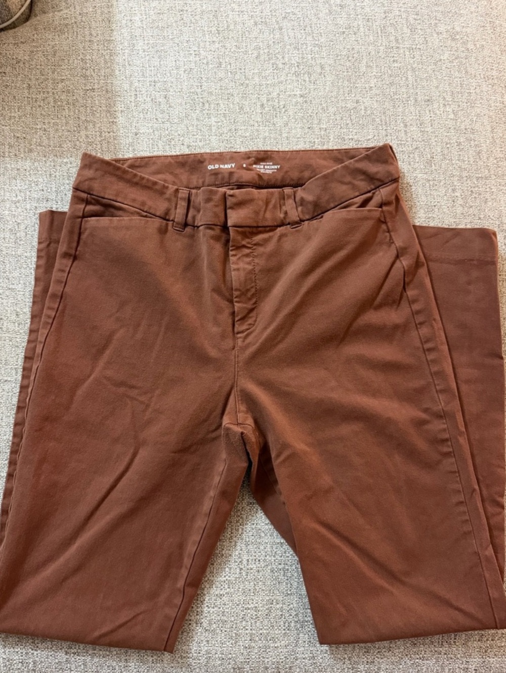 Old Navy High-Waisted Pixie Skinny Pants Brown